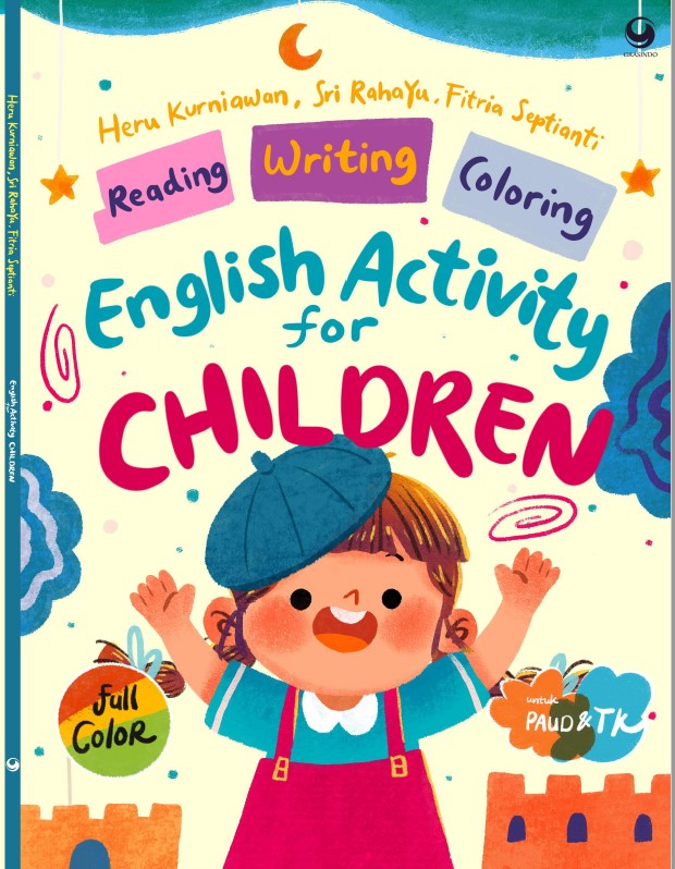 Reading-writing-coloring english activity for children