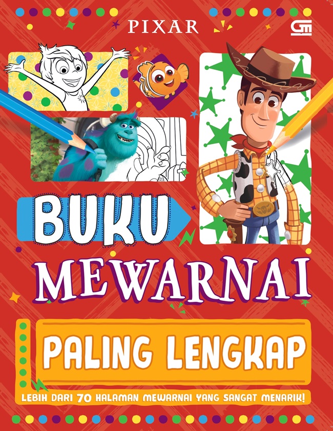 Pixar buku mewarnai paling lengkap