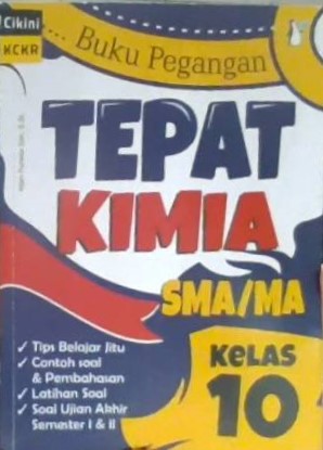 Buku pegangan tempat kimia SMA/MA kelas X