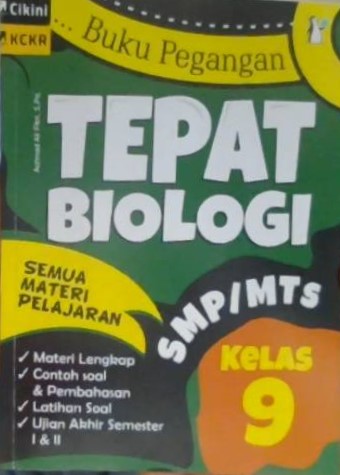 Buku pegangan tempat biologi SMP/MTs kelas IX