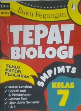 Buku pegangan tempat biologi SMP/MTs kelas VII