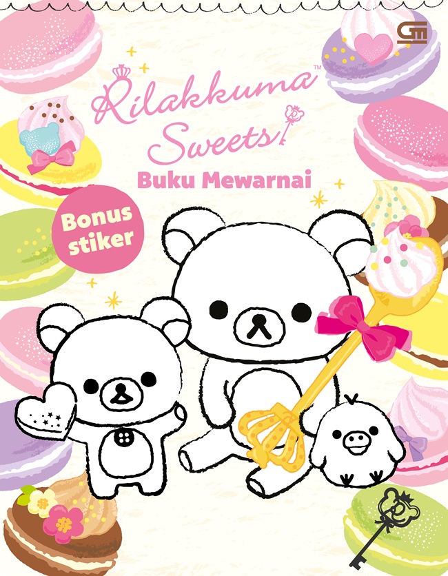 Rilakkuma sweets : buku mewarnai