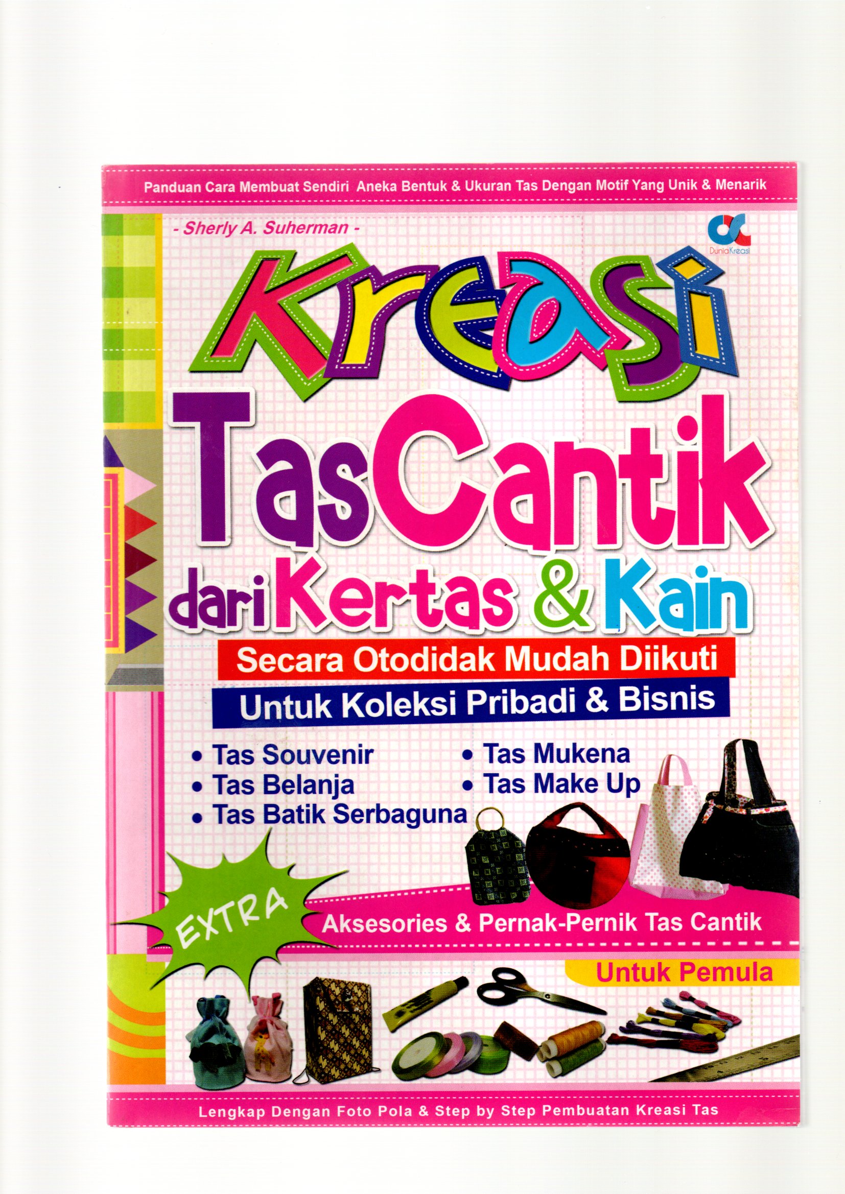 Kreasi tas cantik dari kertas dan kain