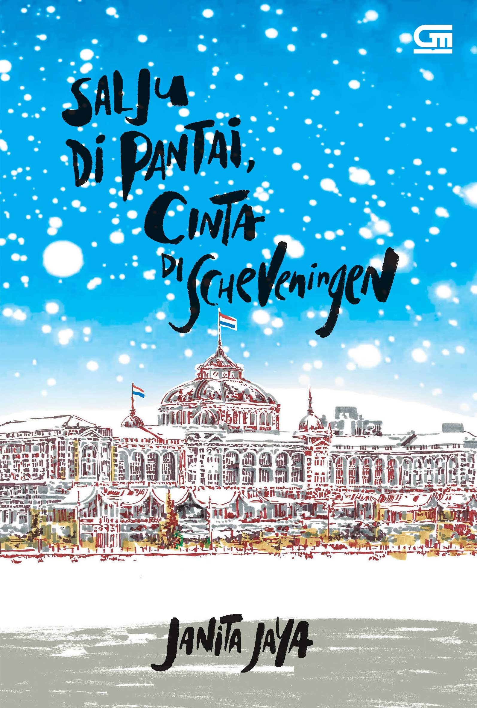 Salju di pantai, cinta di Scheveningen