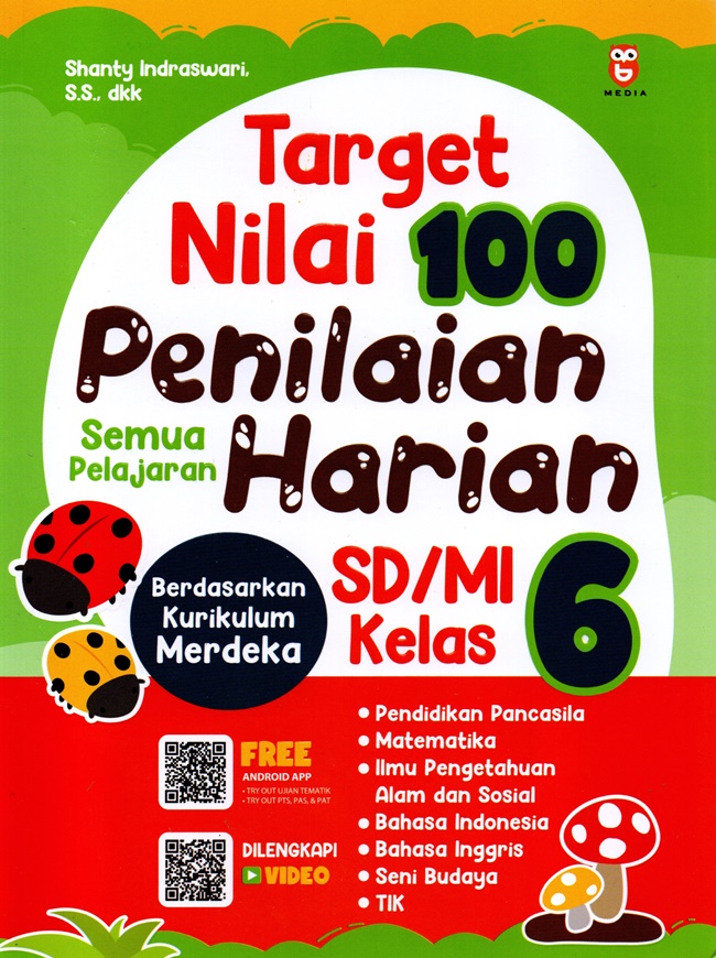 Target nilai 100 : penilaian harian SD/MI kelas 6