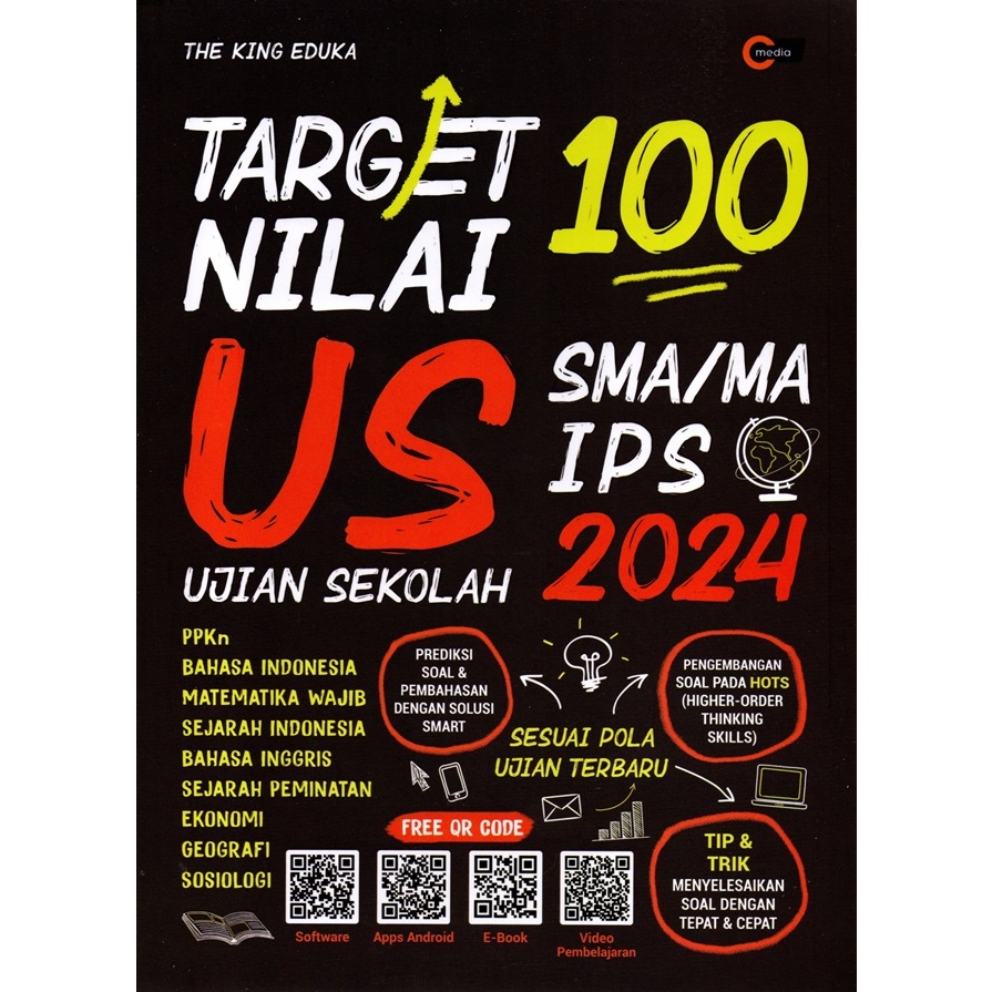 Target nilai 100 US ujian sekolah SMA/MA IPS 2024 / The King Eduka; penyunting, @eka.fitri