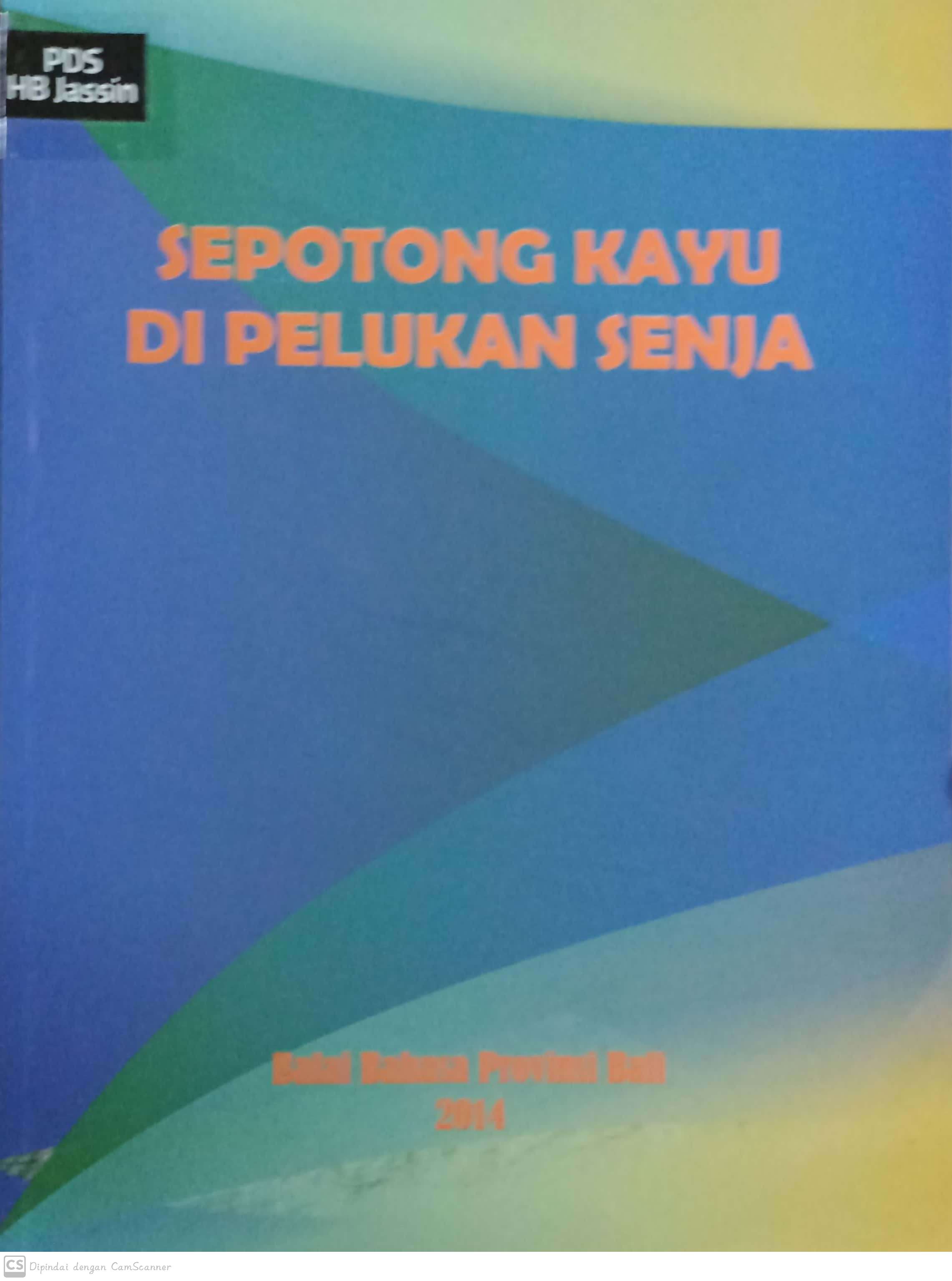 Sepotong kayu di pelukan senja