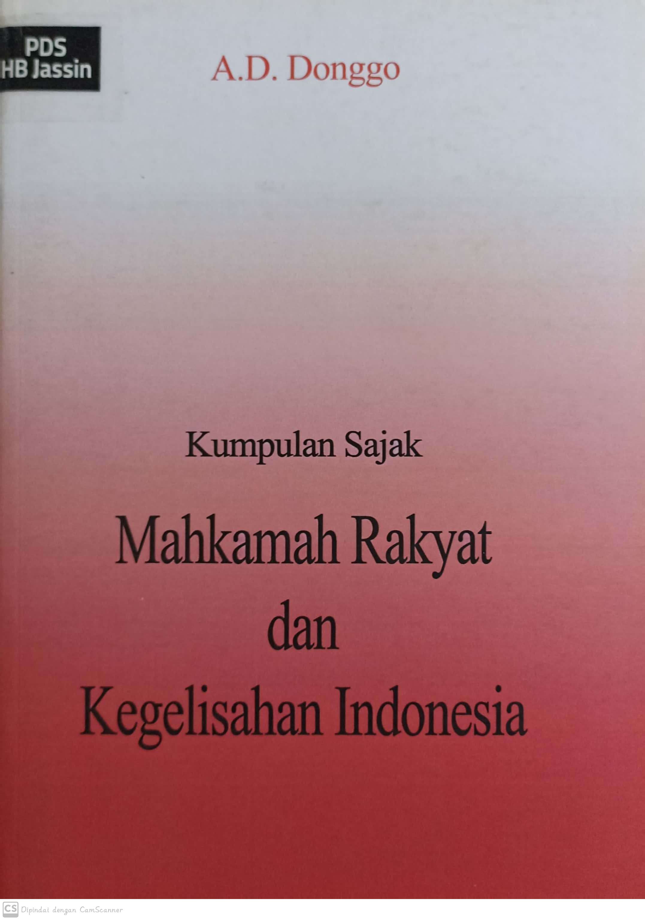Mahkamah rakyat dan kegelisahan indonesia : kumpulan sajak