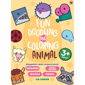 Fun doodling and coloring animal
