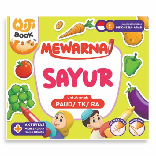 Mewarnai : sayur untuk anak PAUD/TK/RA