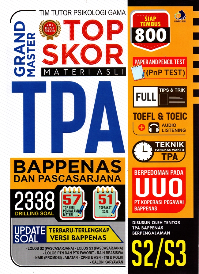 Grand master top skor TPA BAPPENAS dan Pascasarjana / Kartika Dewayani