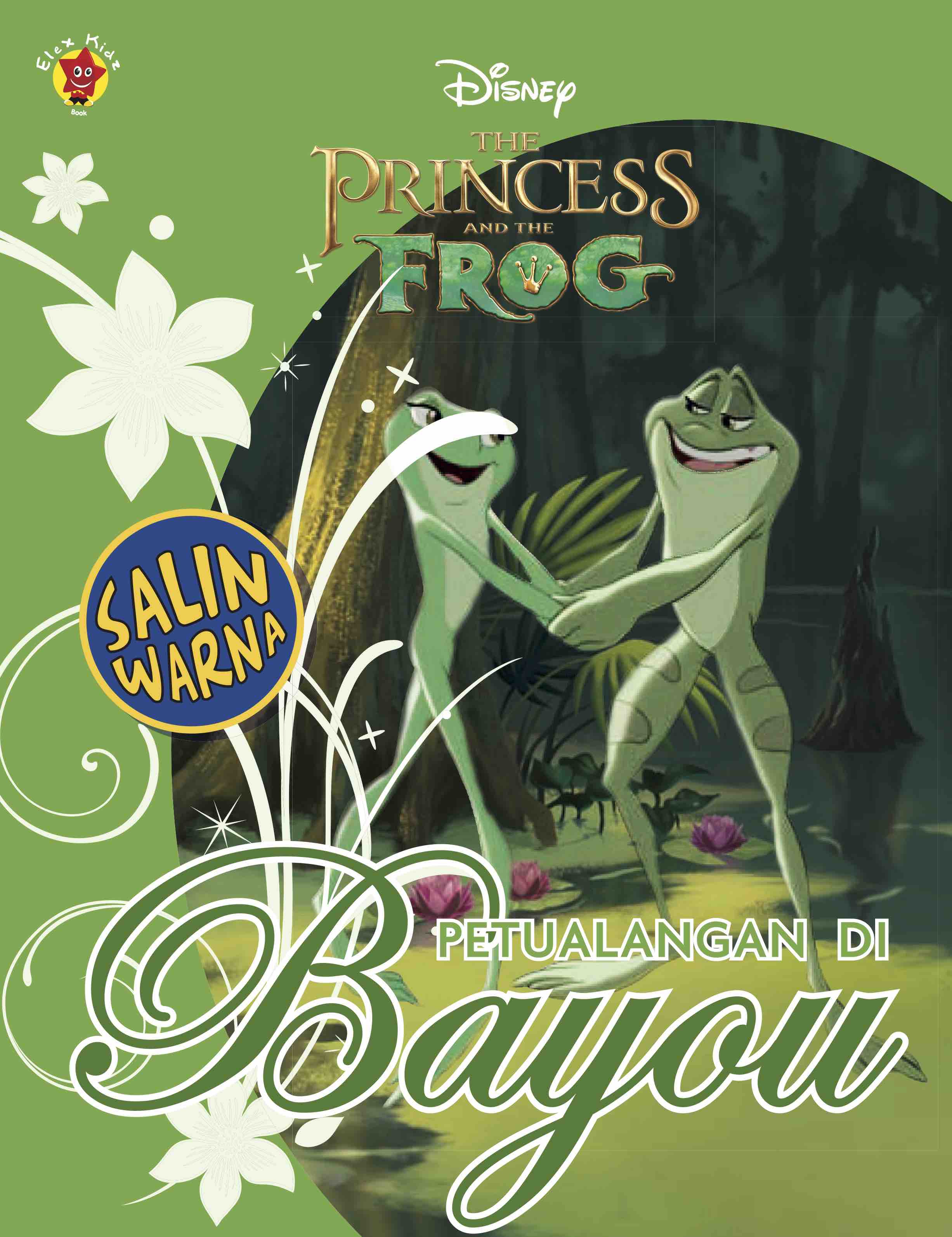 Salin warna Disney The Princess and The Frog : Petualangan di Bayou