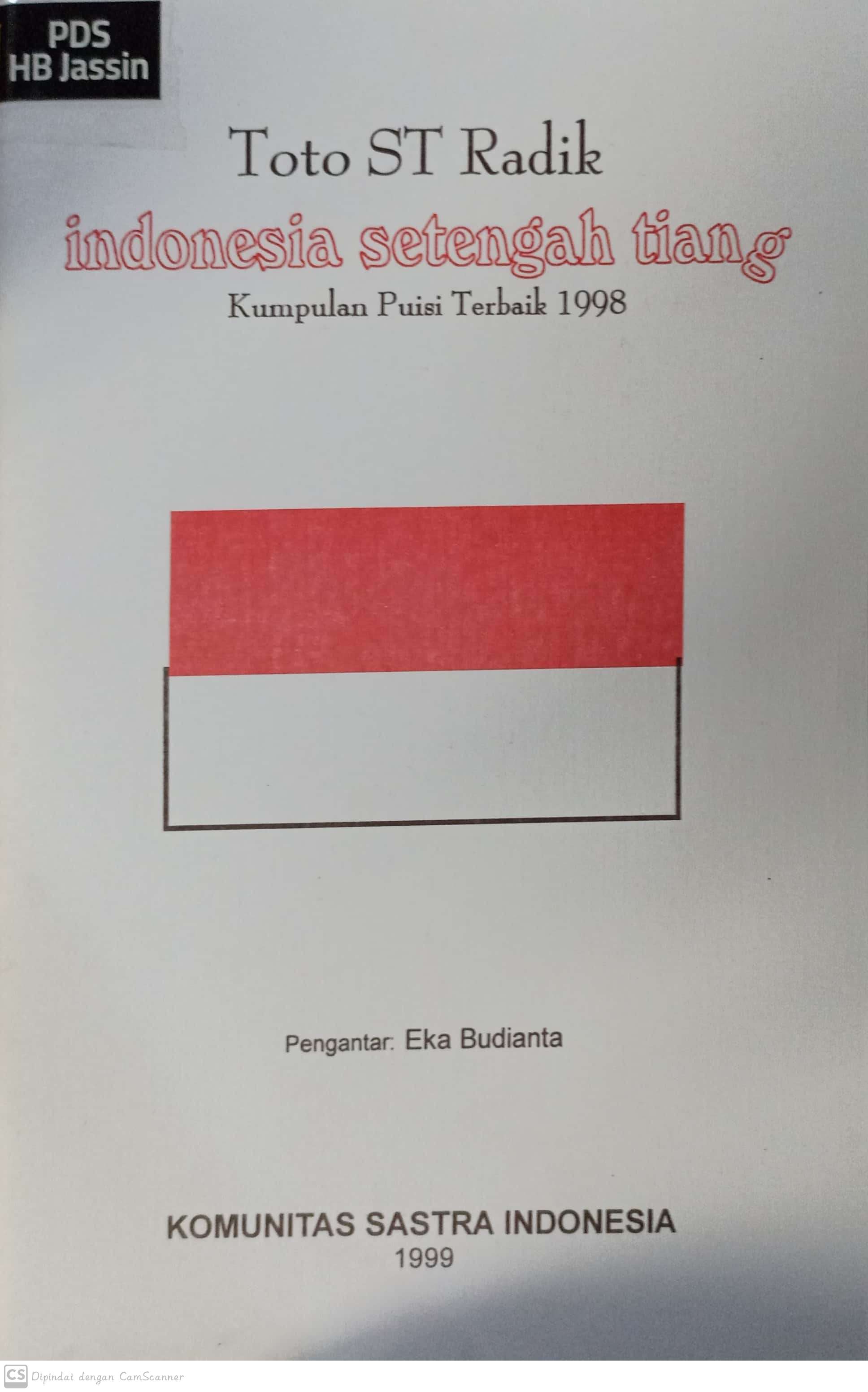 Indonesia setengah tiang : kumpulan puisi terbaik 1998