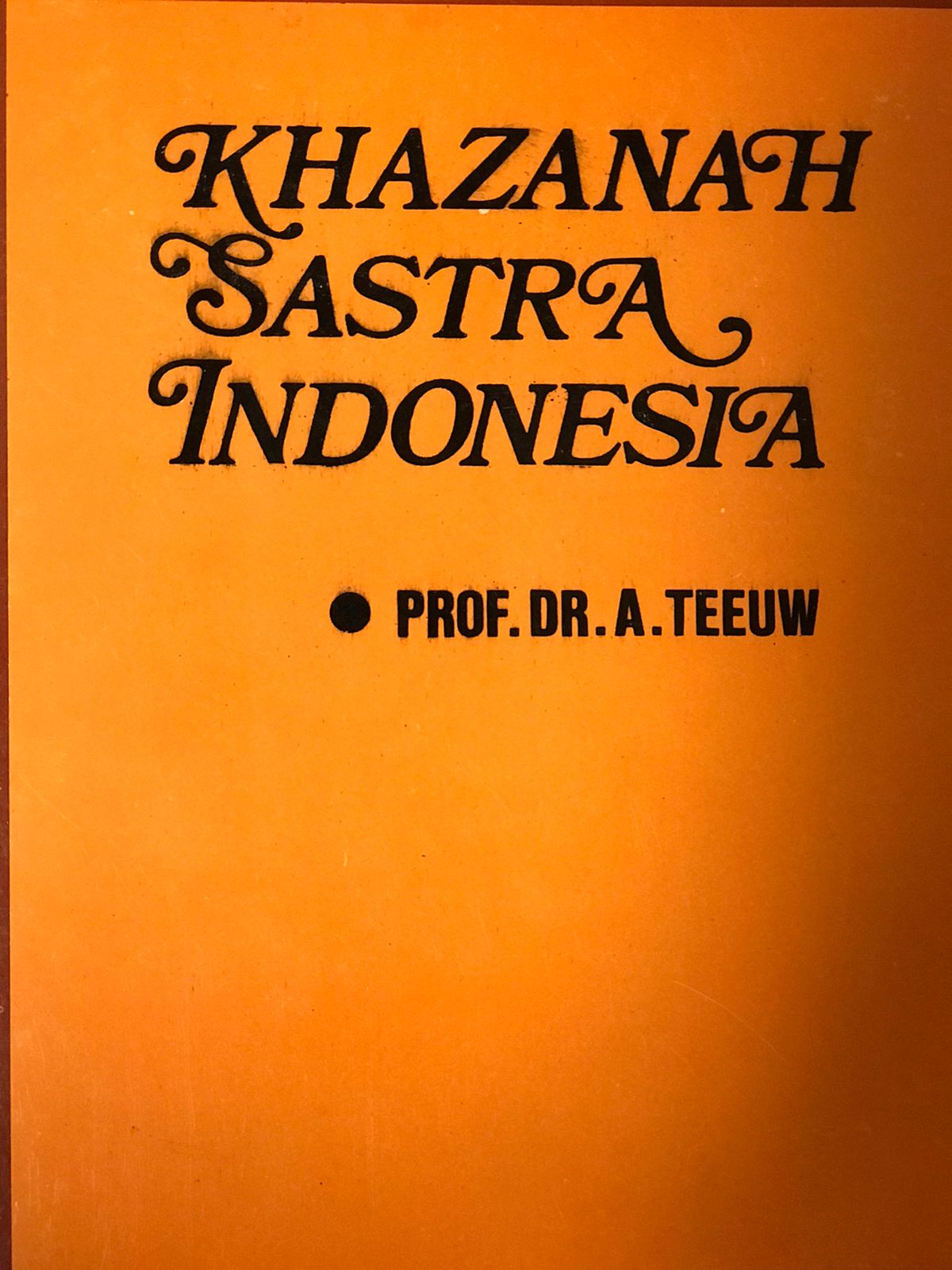 Khazanah sastra Indonesia