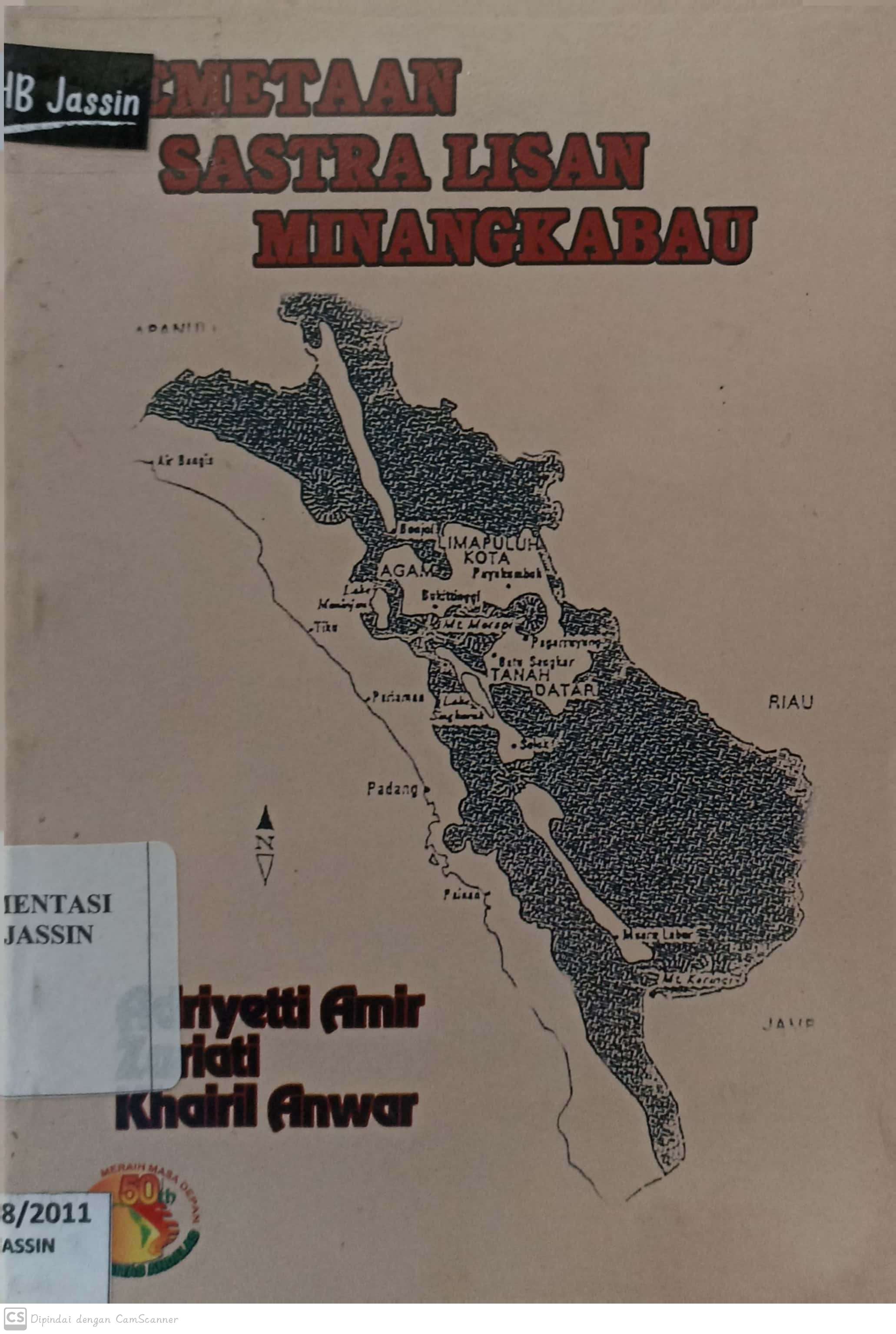 Pemetaan sastra lisan minangkabau