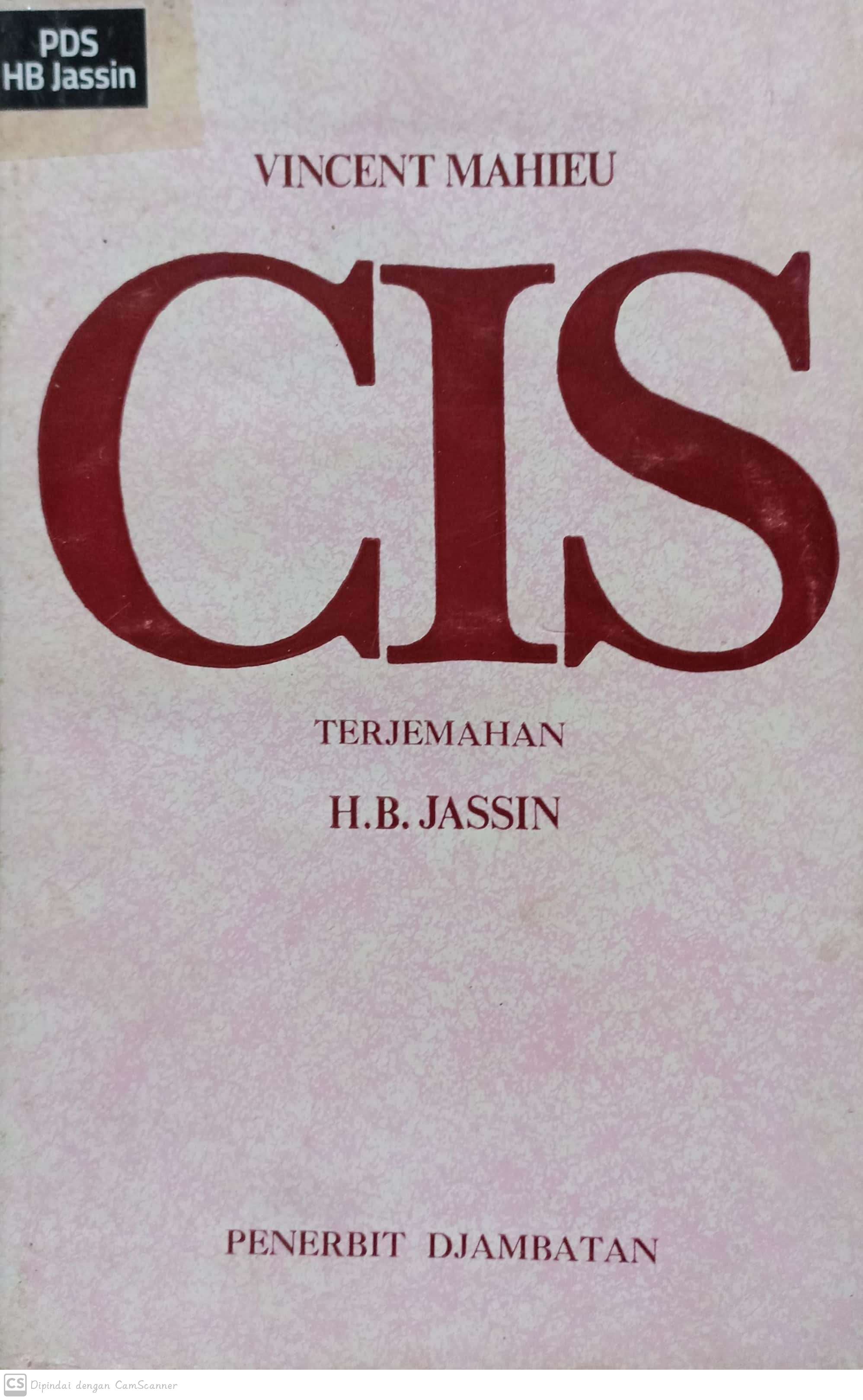 Cis / Vincent Mahieu ; penerjemah, H B Jassin