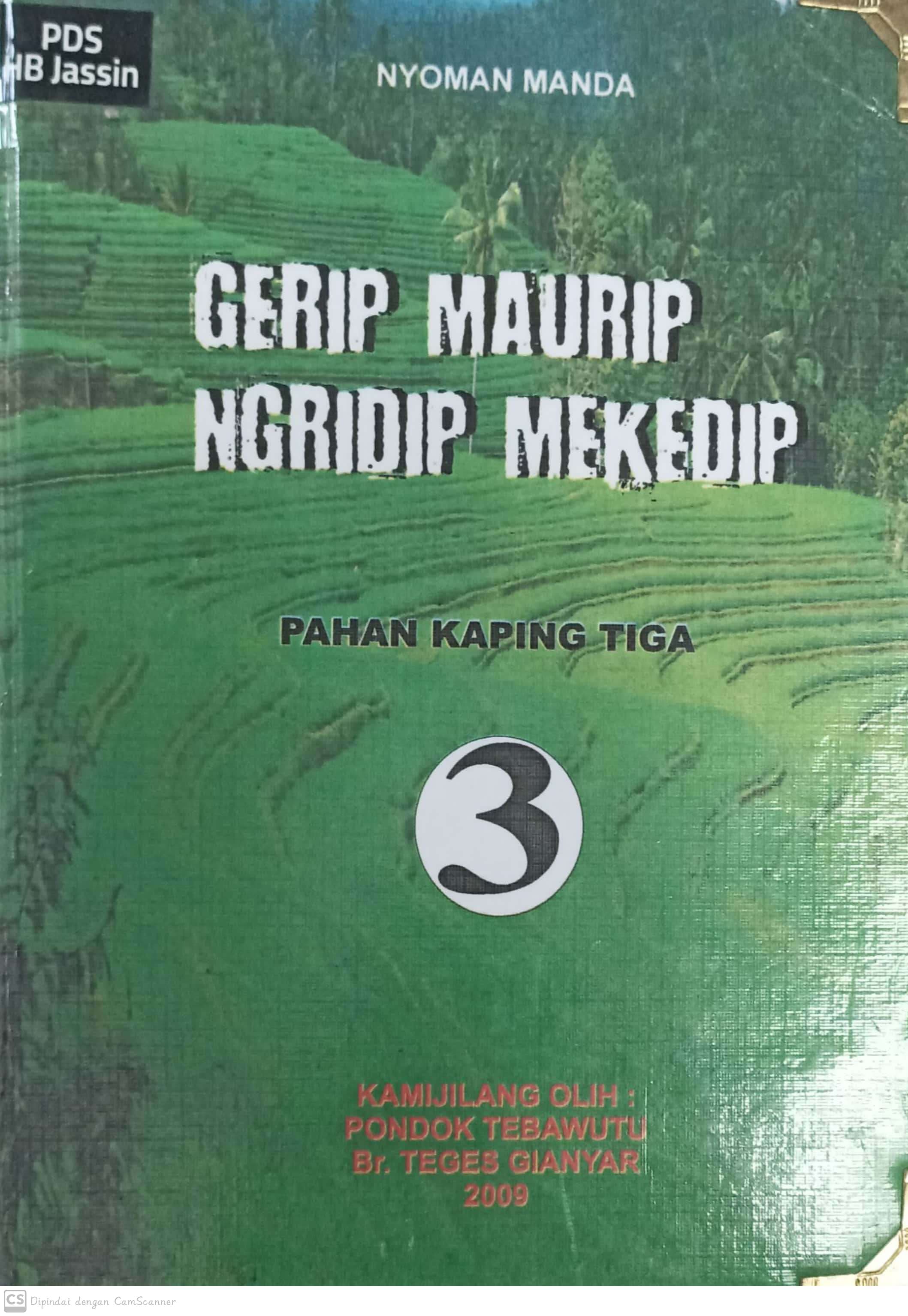 Gerip maurip : pahan kaping tiga
