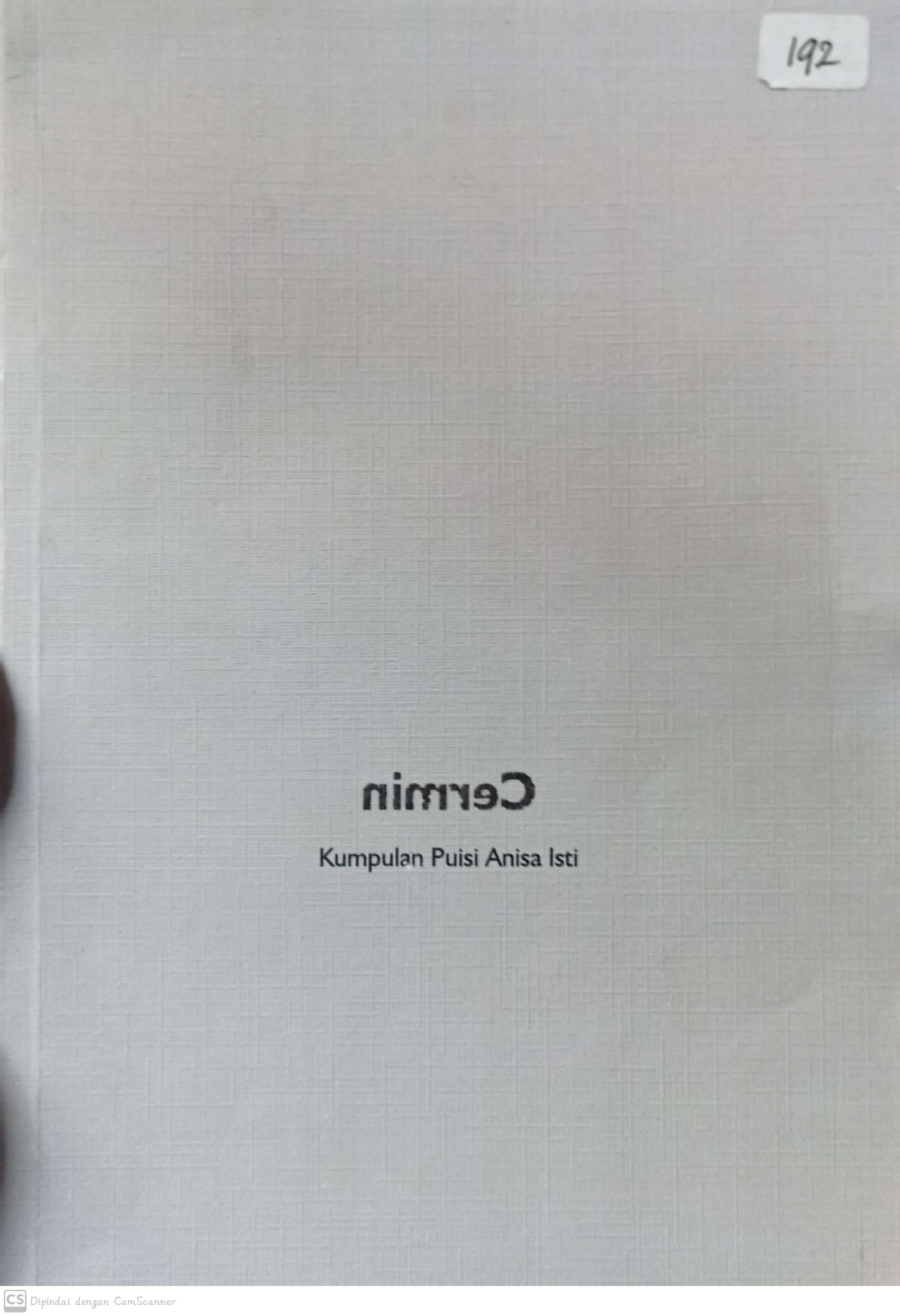 Cermin :  kumpulan puisi / Anisa Isti