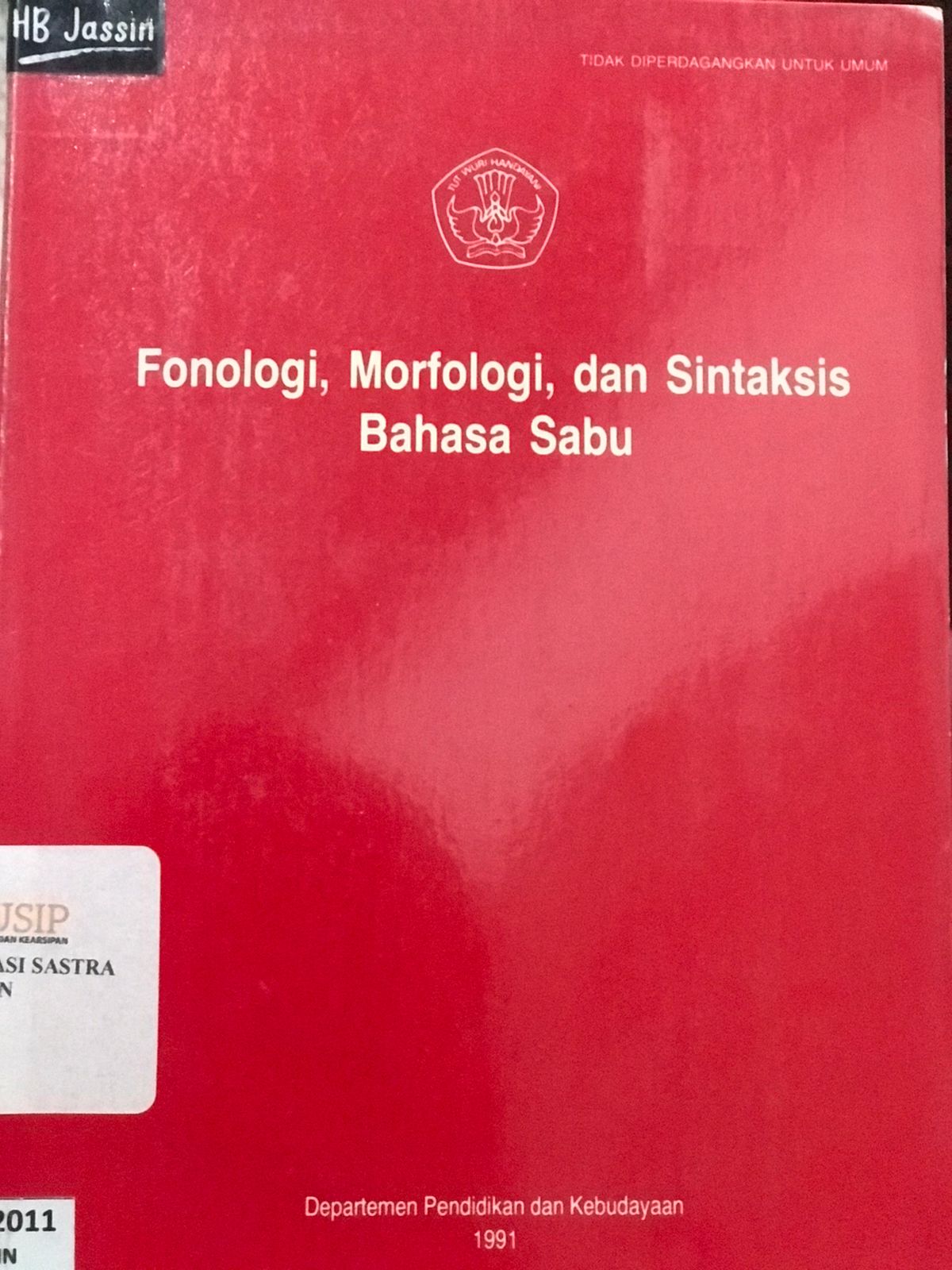 Fonologi, morfologi, dan sintaksis bahasa sabu