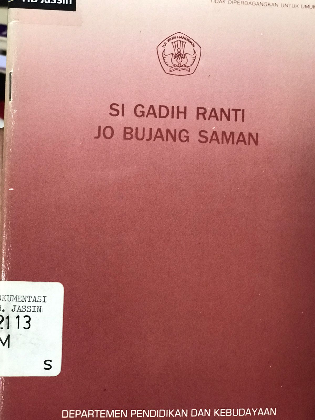 Si gadih ranti jo bujang saman