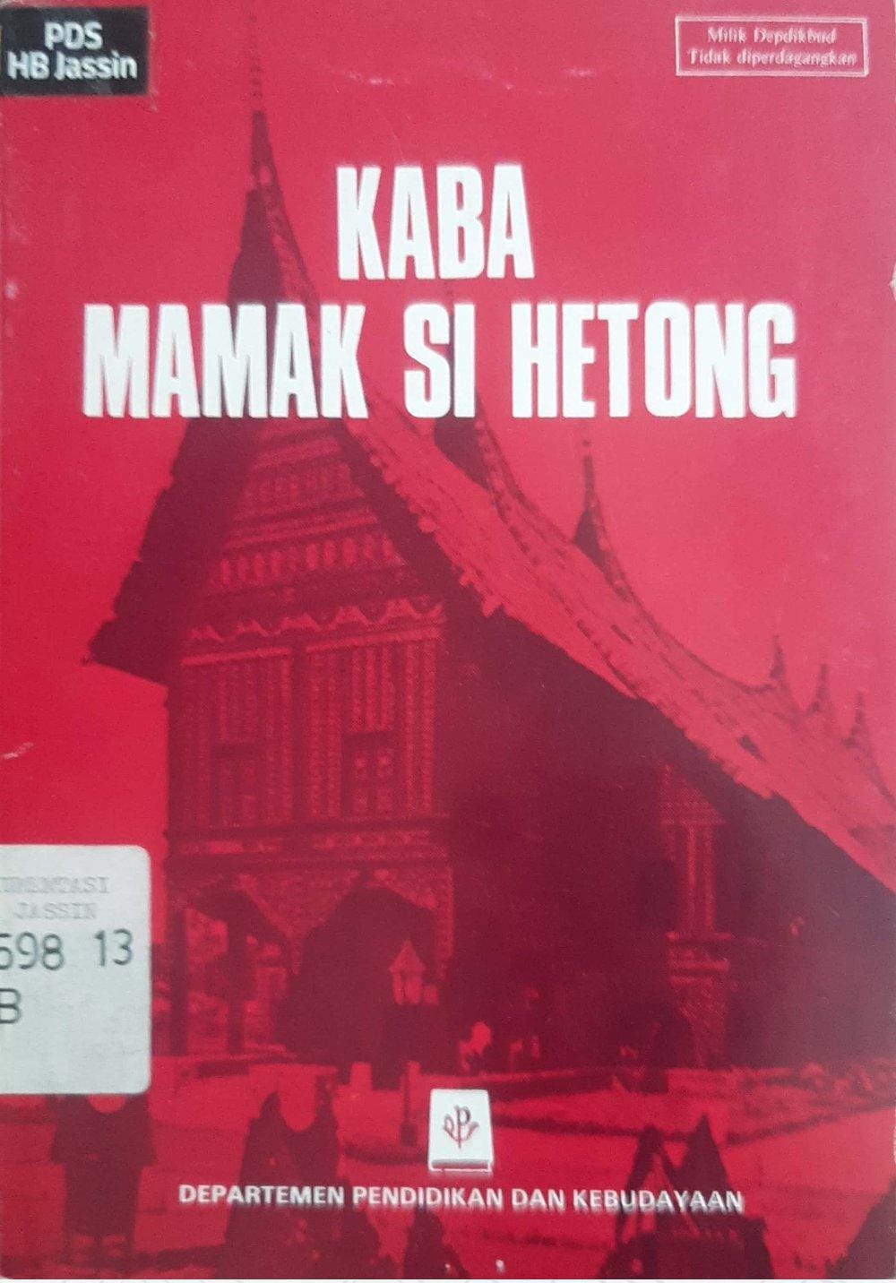 Kaba Mamak Si Hetong