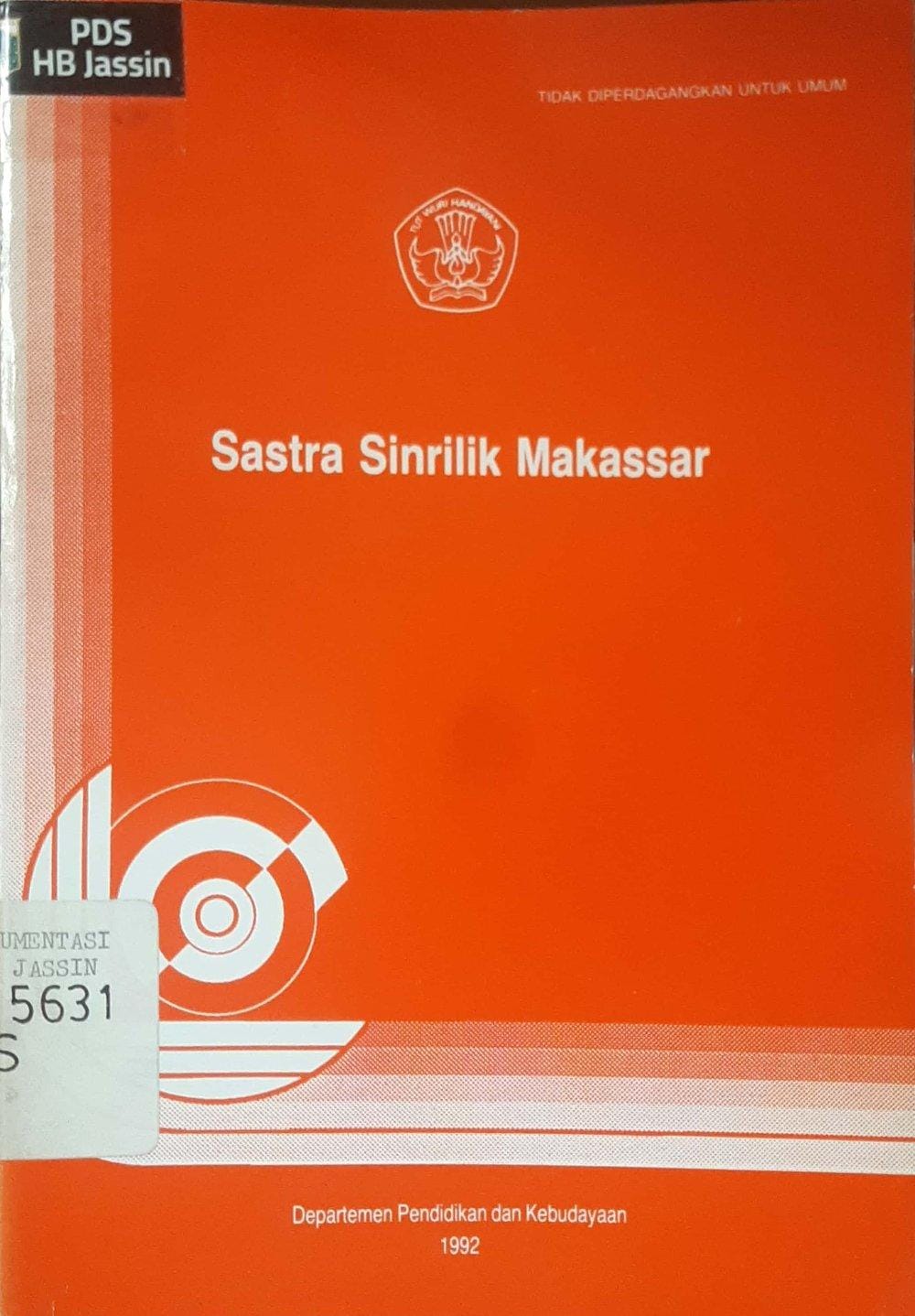 Sastra Sinrilik Makassar
