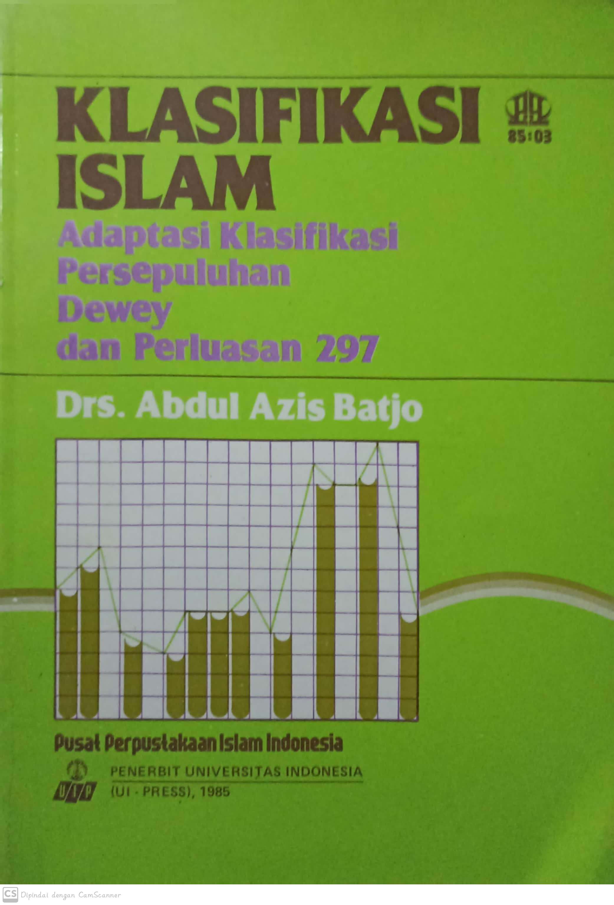 Klasifikasi islam : adaptasi klasifikasi persepuluhan dewey dan perluasan 297