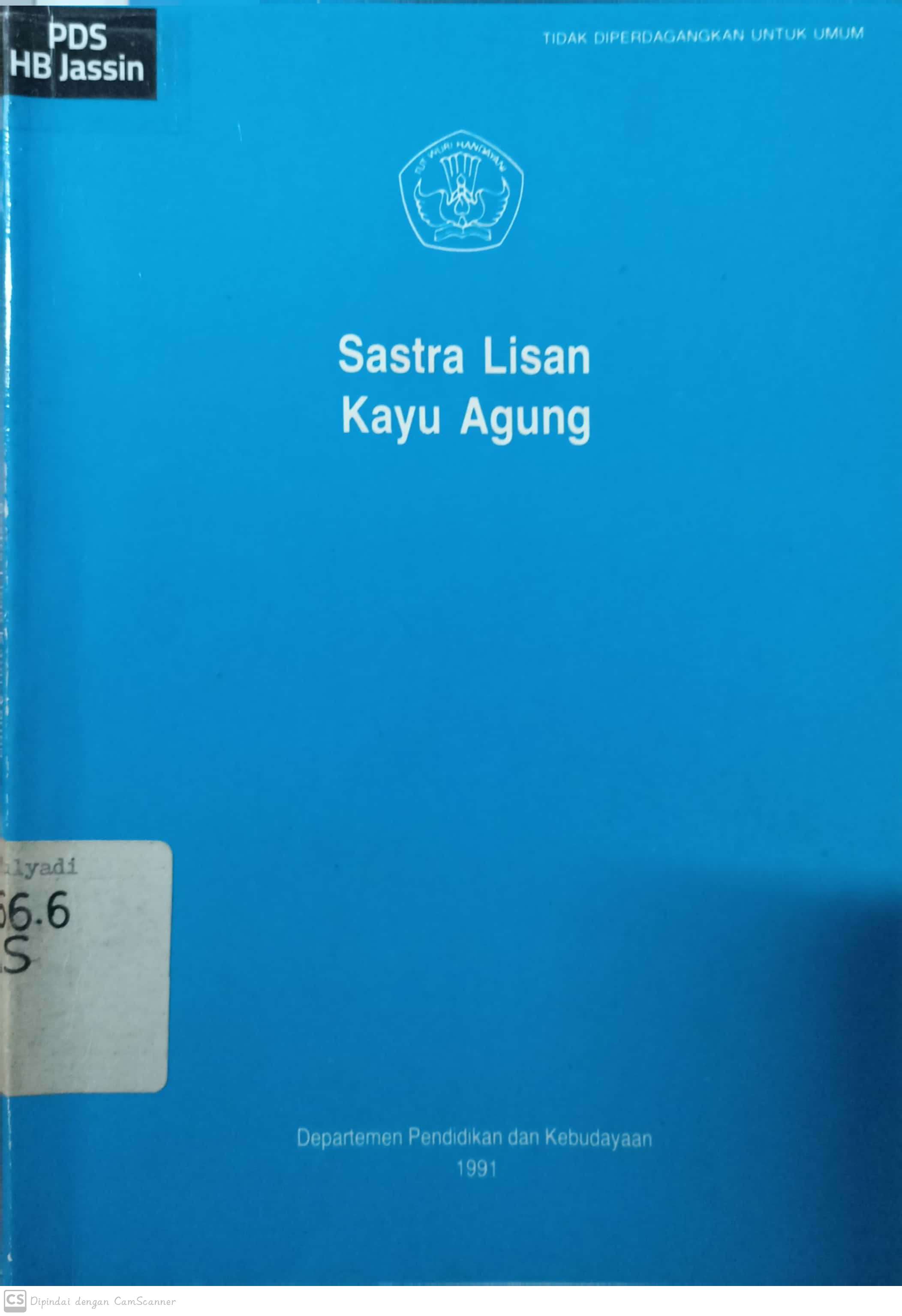 Sastra lisan kayu agung