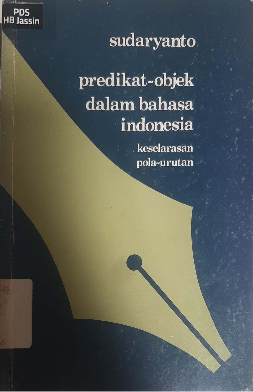 Predikat-objek Dalam Bahasa Indonesia Keselarasan Pola-Urutan
