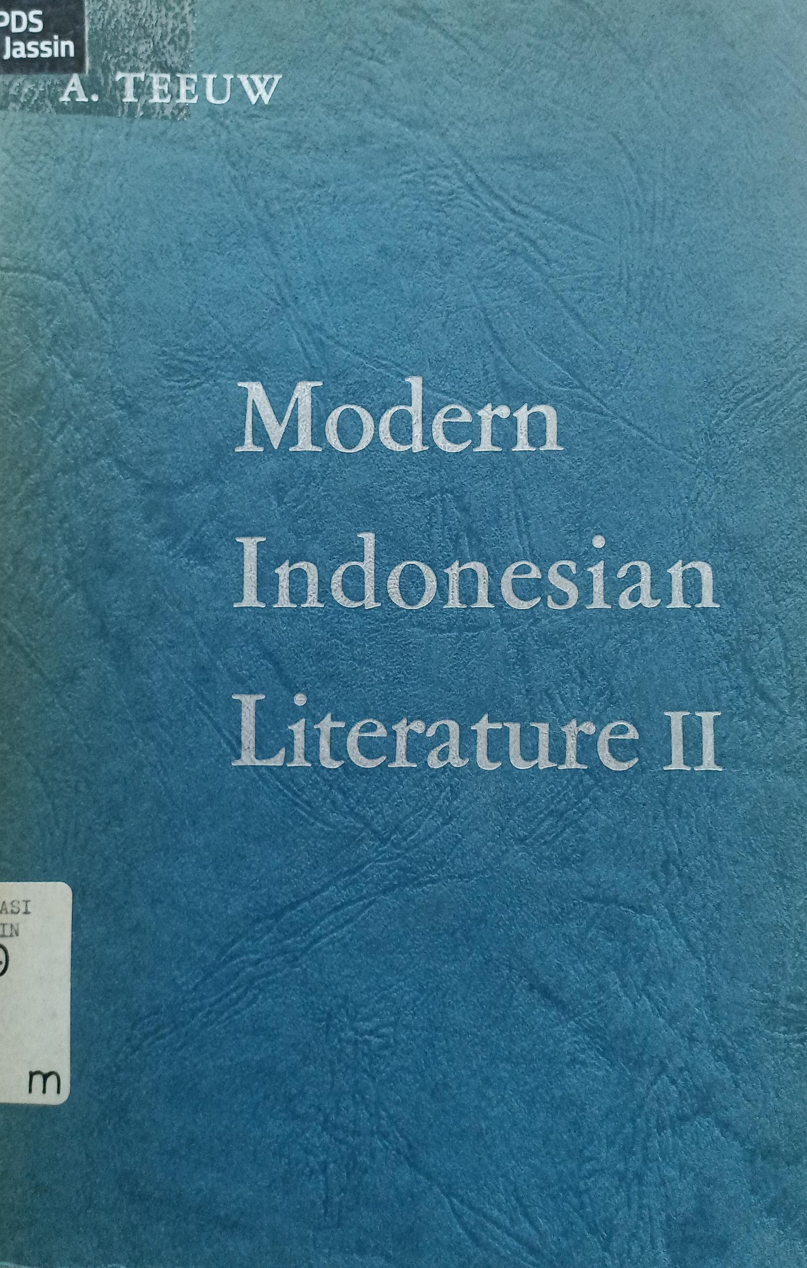 Modern Indonesian literature II : Volume 2