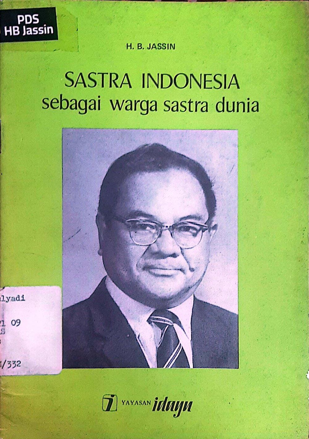 Sastra Indonesia Sebagai Warga Sastra Dunia