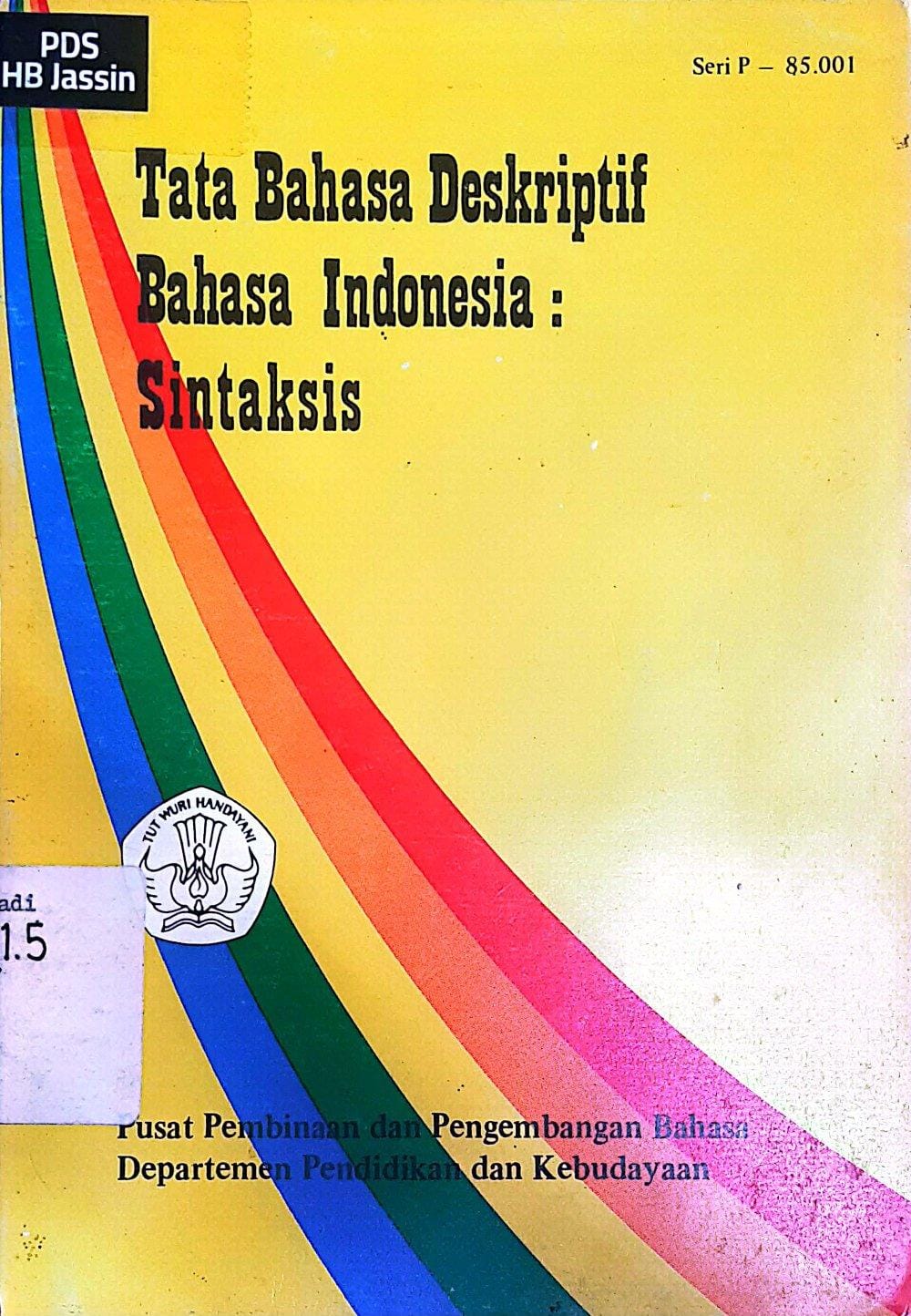 Tata Bahasa Deskriptif Bahasa Indonesia : Sastra / Harimurti Kridalaksana