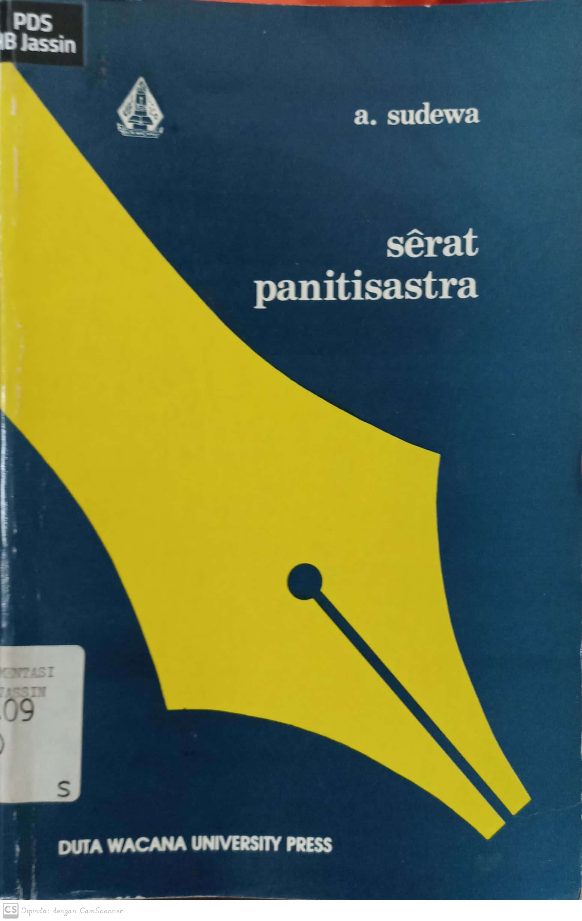 Serat panitisastra : tradisi, resepsi, dan transformasi