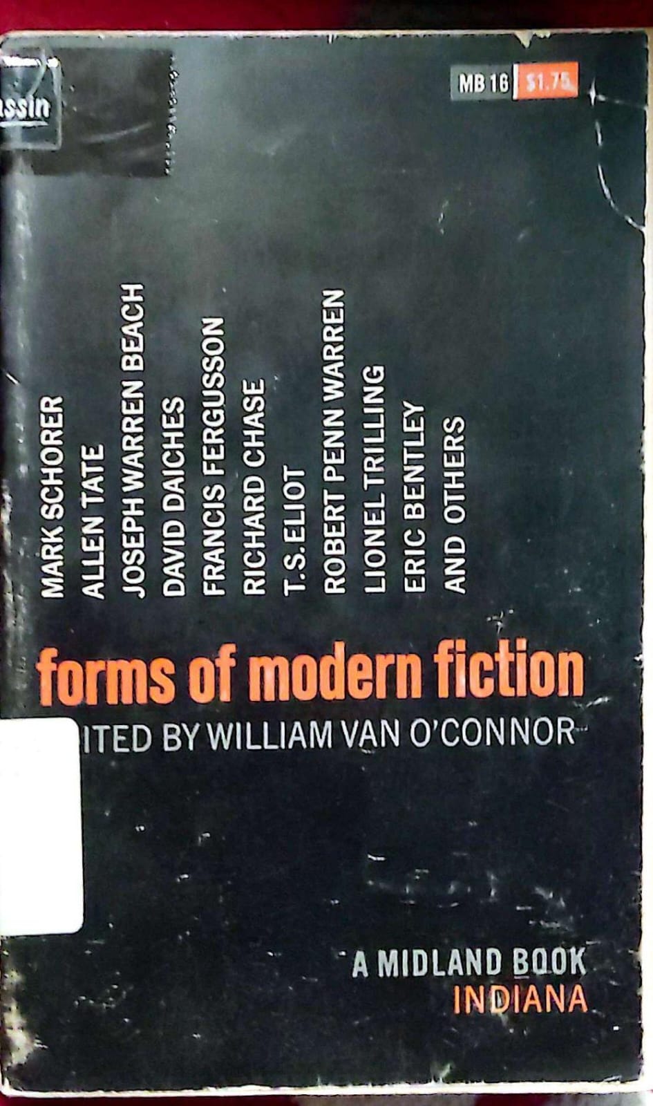 Forms Of Modern Fiction