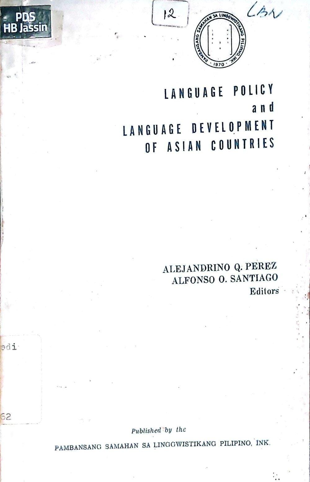 Language Policy and Language Development Of Asian Countries