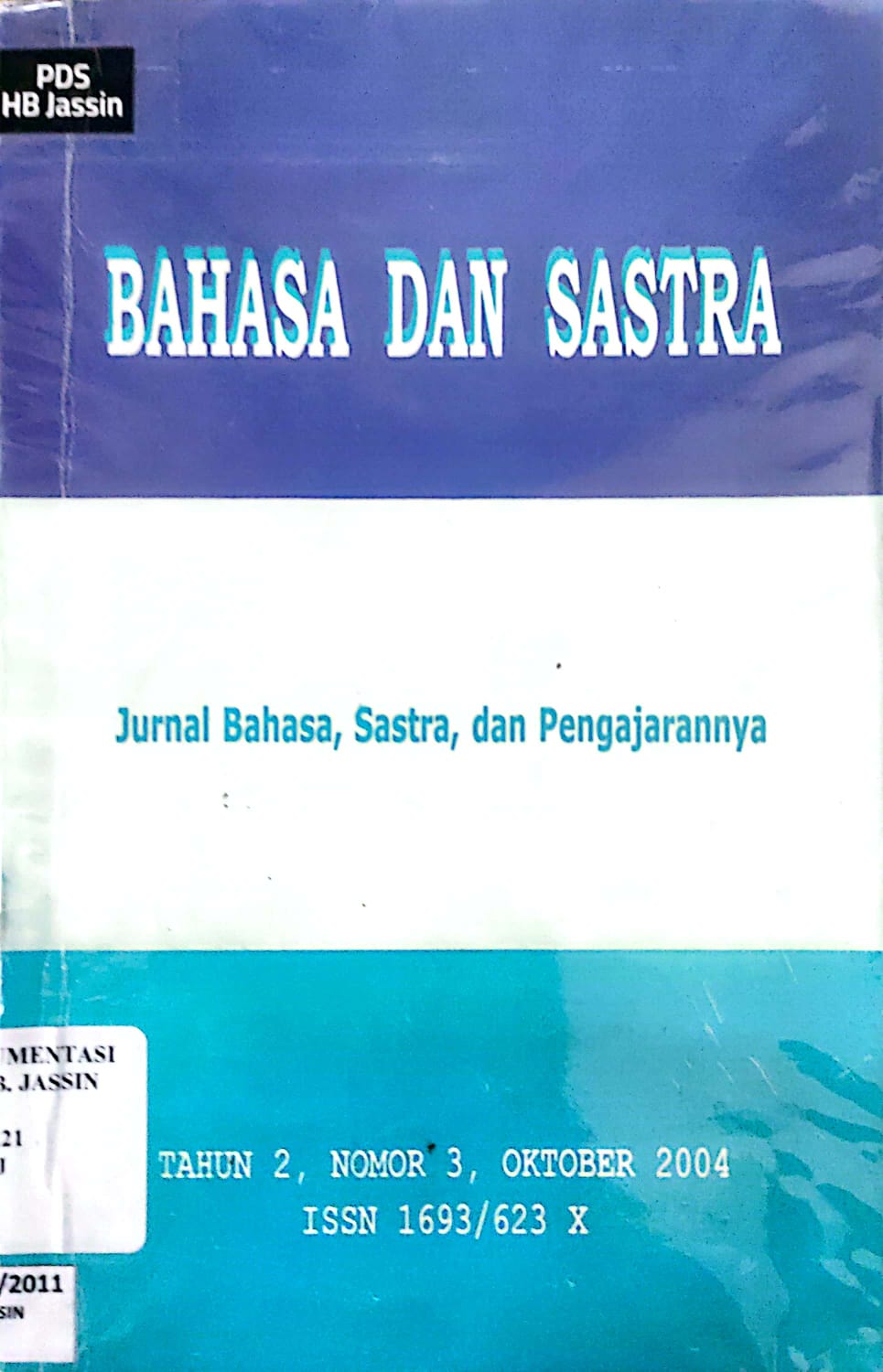 Bahasa Dan Sastra Jurnal Bahasa, Sastra, Dan Pengajarannya
