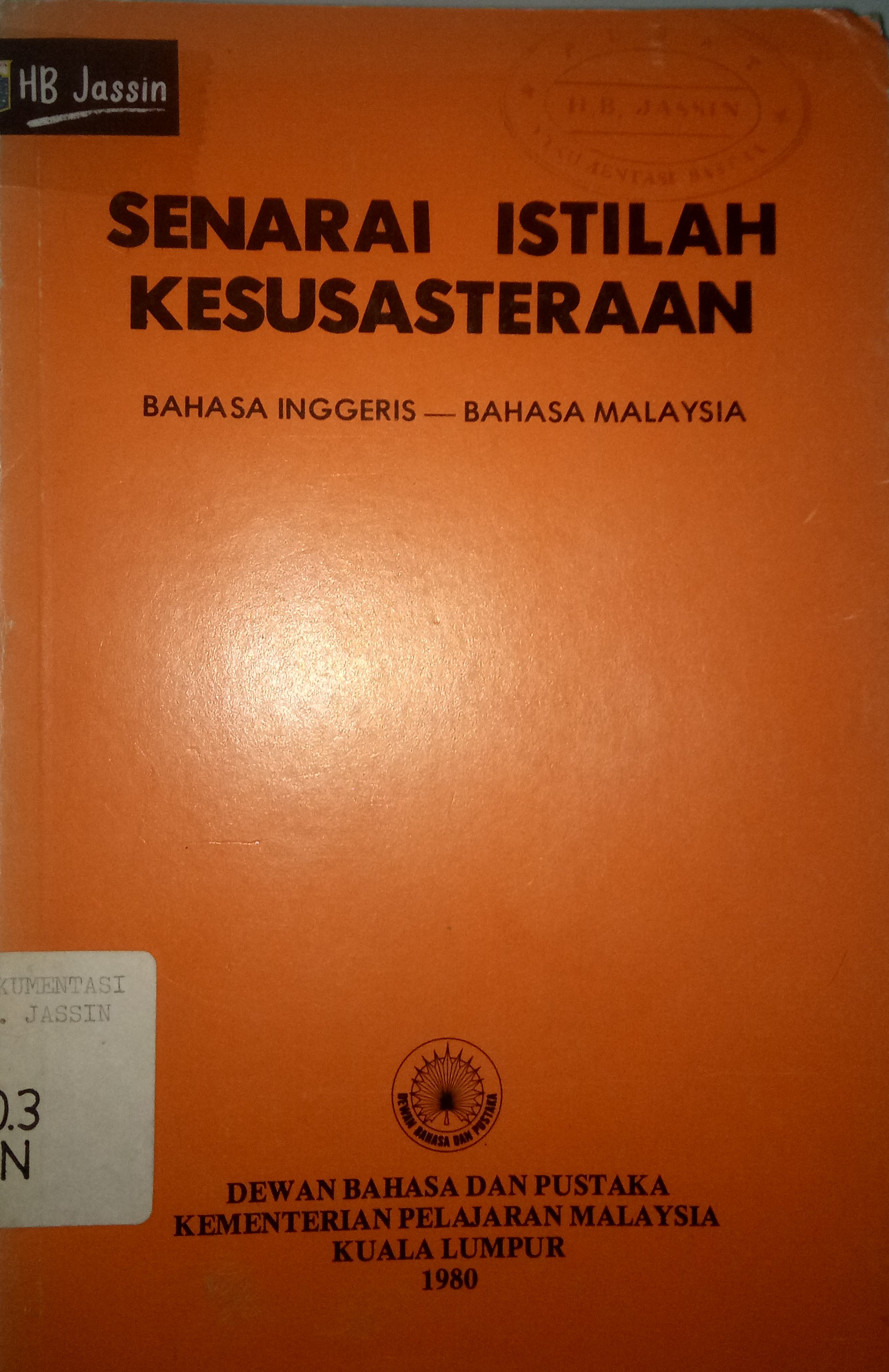 Senarai istilah kesusasteraan : bahasa Inggeris-bahasa Indonesia