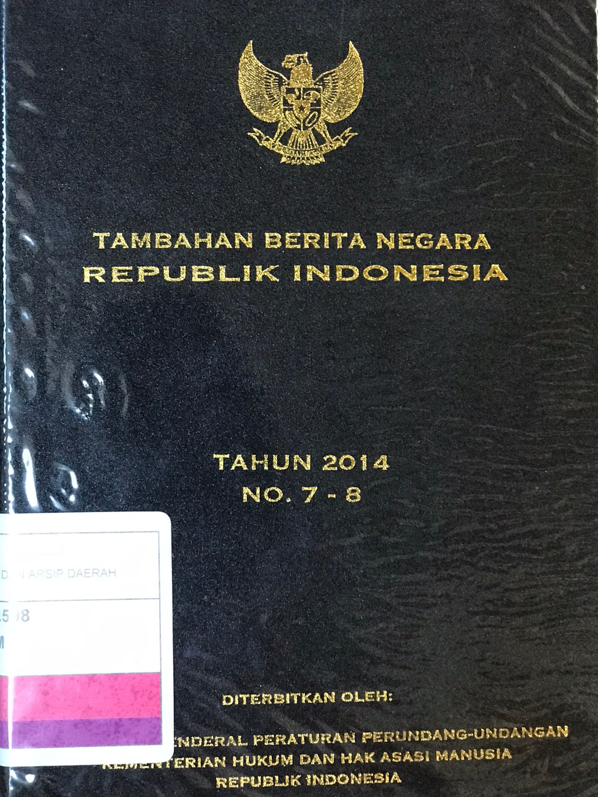 Tambahan berita negara republik Indonesia : Tahun 2014 No. 7-8
