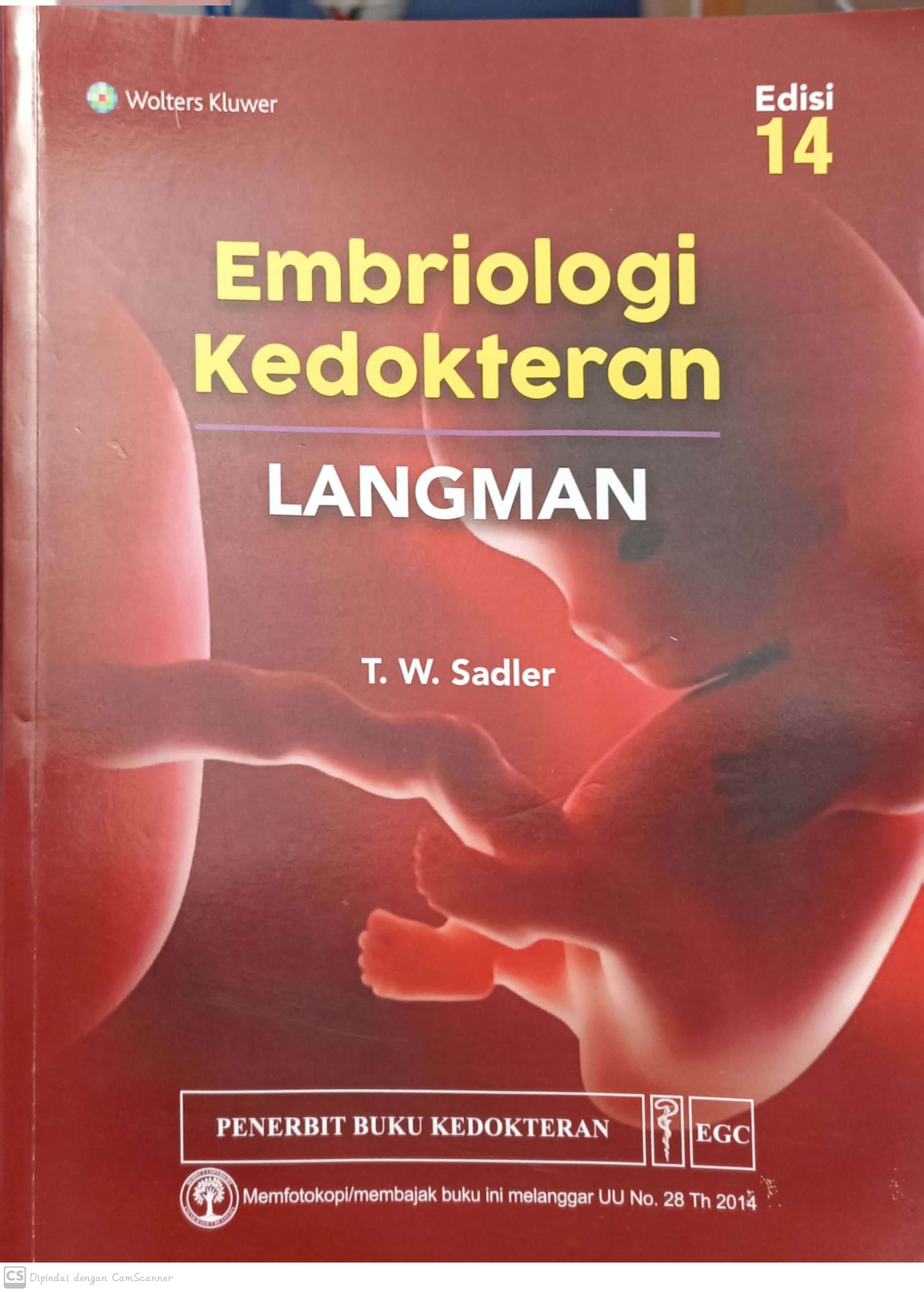 Embriologi kedokteran langman, edisi 14