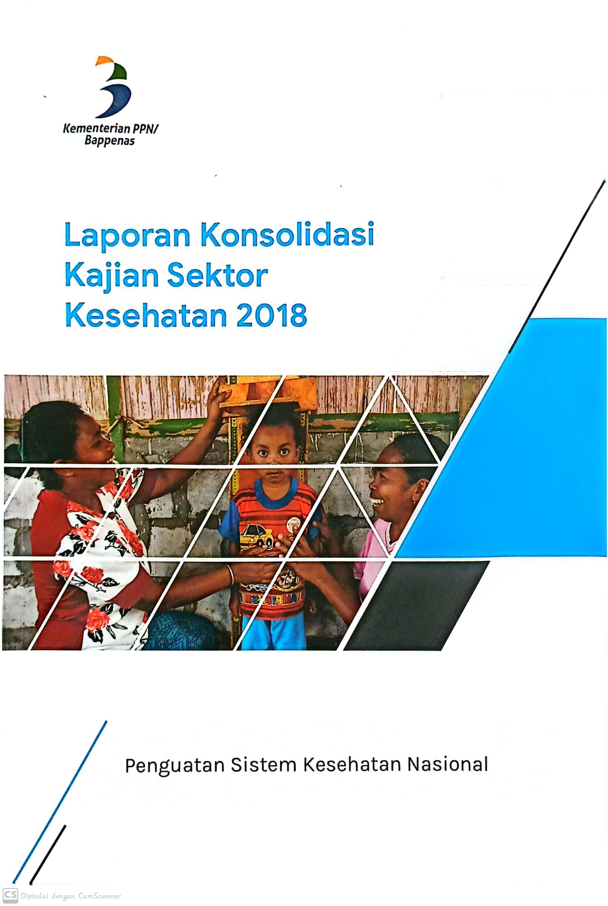 Laporan konsolidasi kajian sektor kesehatan 2018 :  penguatan sistem kesehatan nasional / Ascobat Gani, Meiwita P Budiharsana ; penyunting, Pungkas Bahjuri Ali, Renova Glorya Montesori Siahaa, Ardhiantie