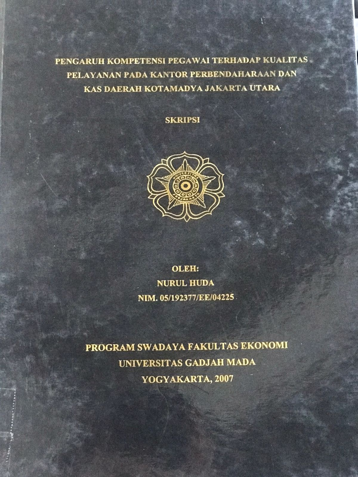 Pengaruh Kompetensi Terhadap Kualitas Pelayana Pada Kantor Perbendaharaan Dan Kas Daerah Kotamadya Jakarta Utara