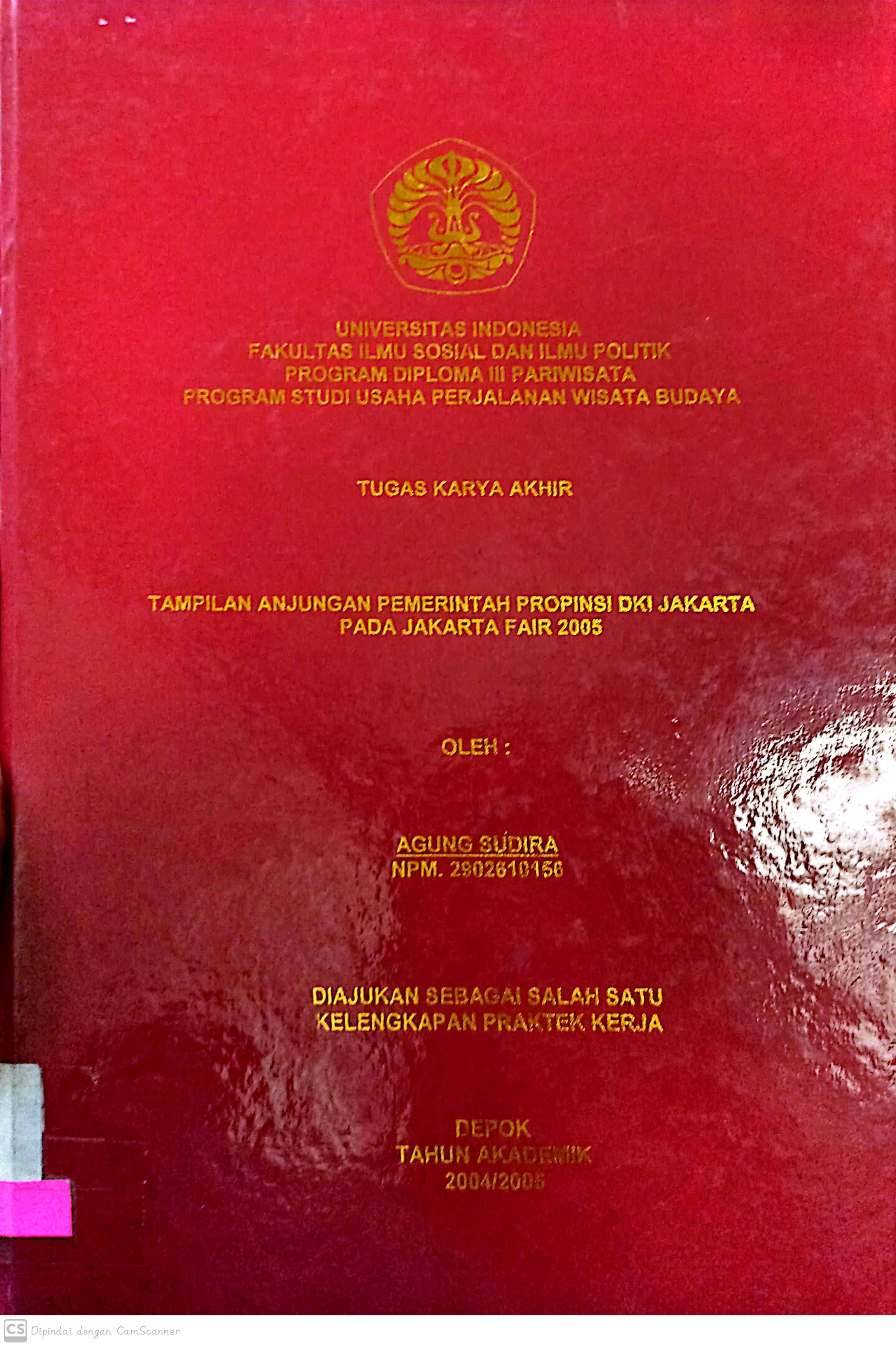 Tampilan Anjungan Pemerintah propinsi DKI Jakarta pada jakarta fair 2005