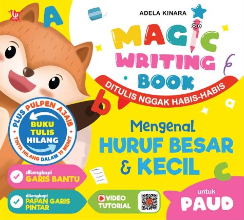 Mengenal huruf besar dan kecil :  Magic Writing Book