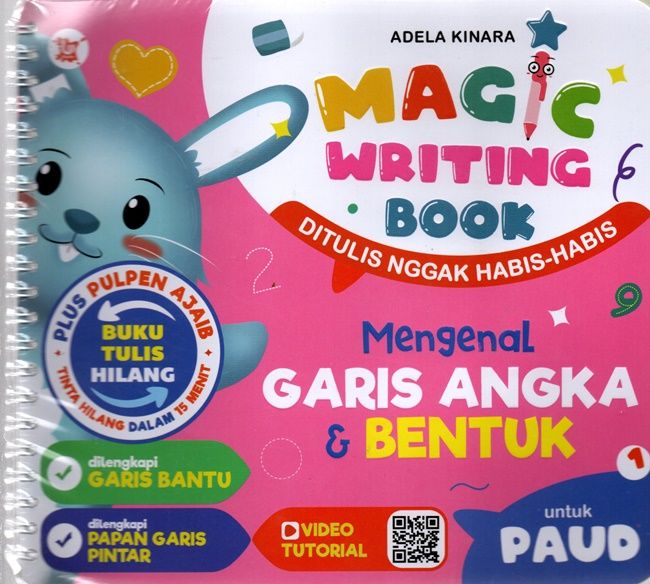 Mengenal garis angka & bentuk : Magic writing book