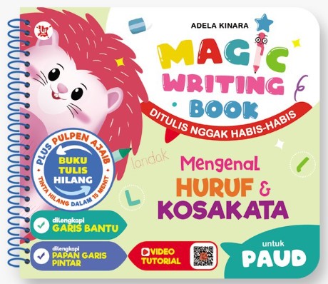 Magic Writing Book ; Mengenal Huruf dan Kosakata