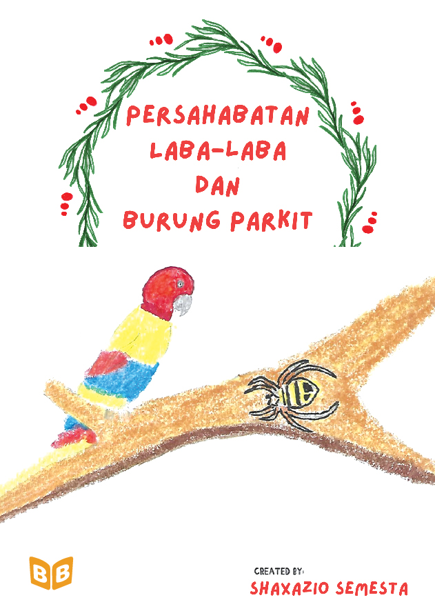 Persahabatan laba-laba dan burung parkit