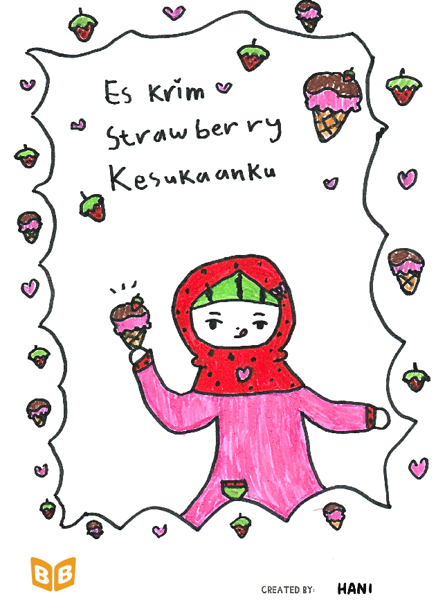 Es krim strawberry kesukaanku