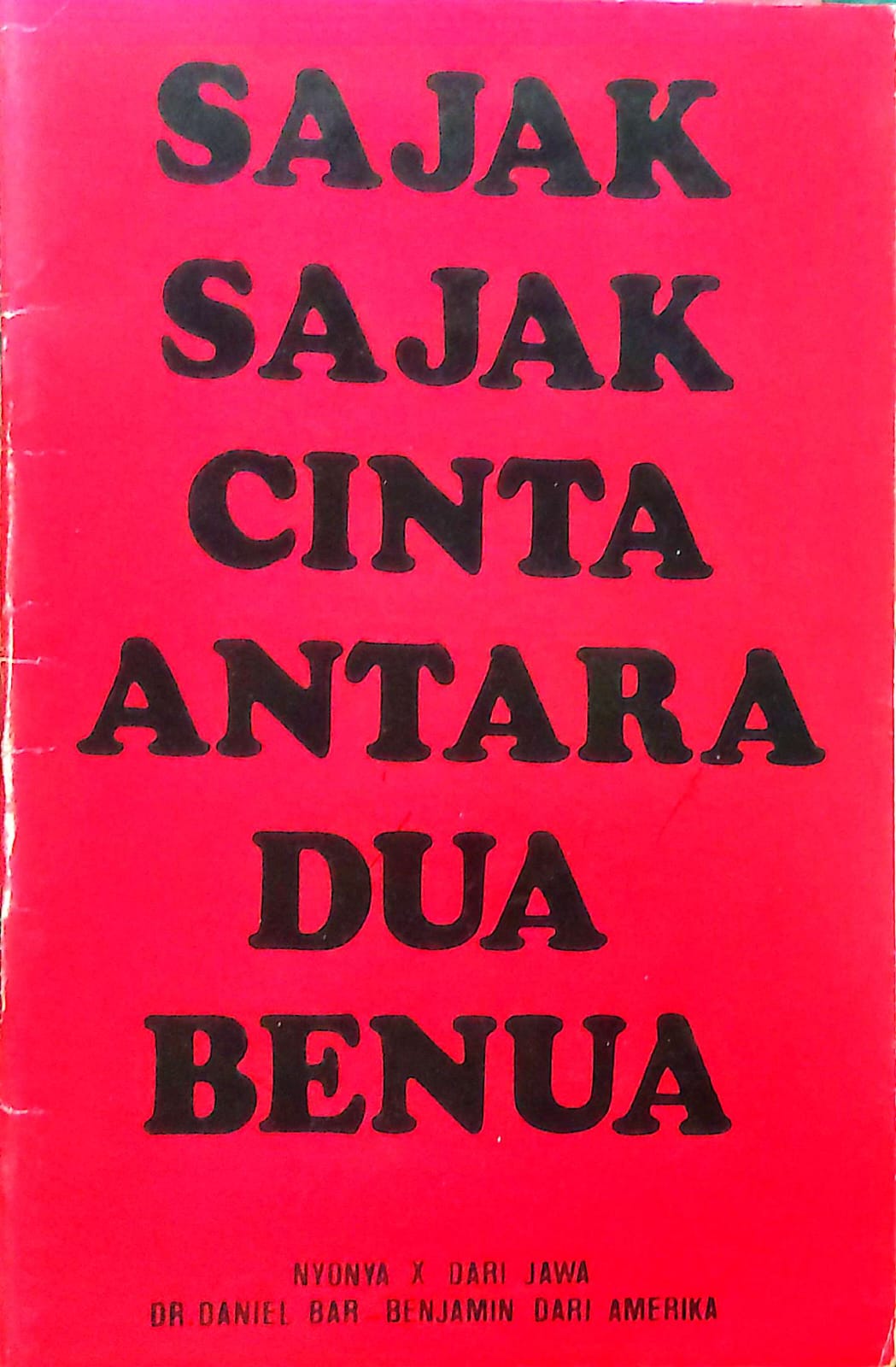 Sajak sajak cinta antara dua benua