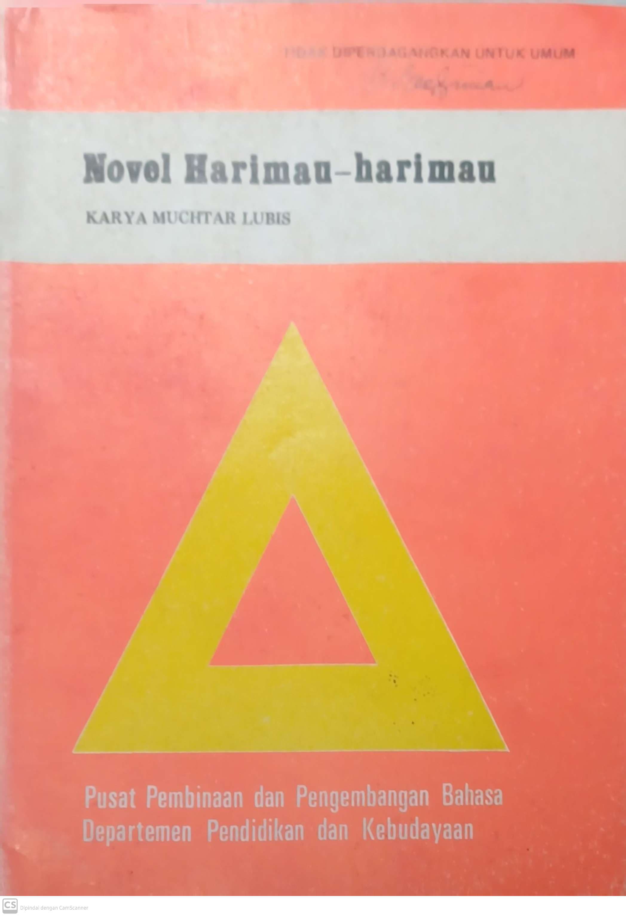 Novel Harimau-harimau : Karya Muchtar Lubis
