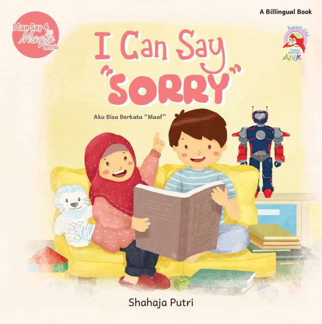 I can say "Sorry" = Aku bisa berkata "Maaf" : I can say 4 magic word